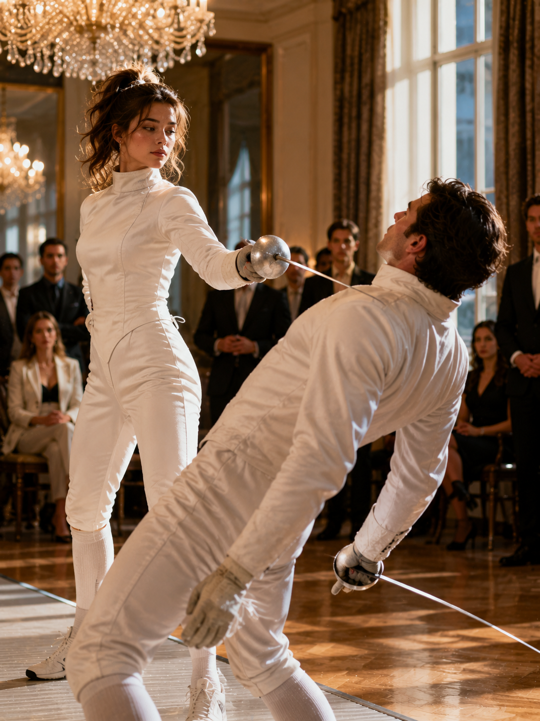 The Arrogant Billionaire Challenged Her to a Fencing Duel to Humiliate Her — She Ended It in Just 3 Seconds