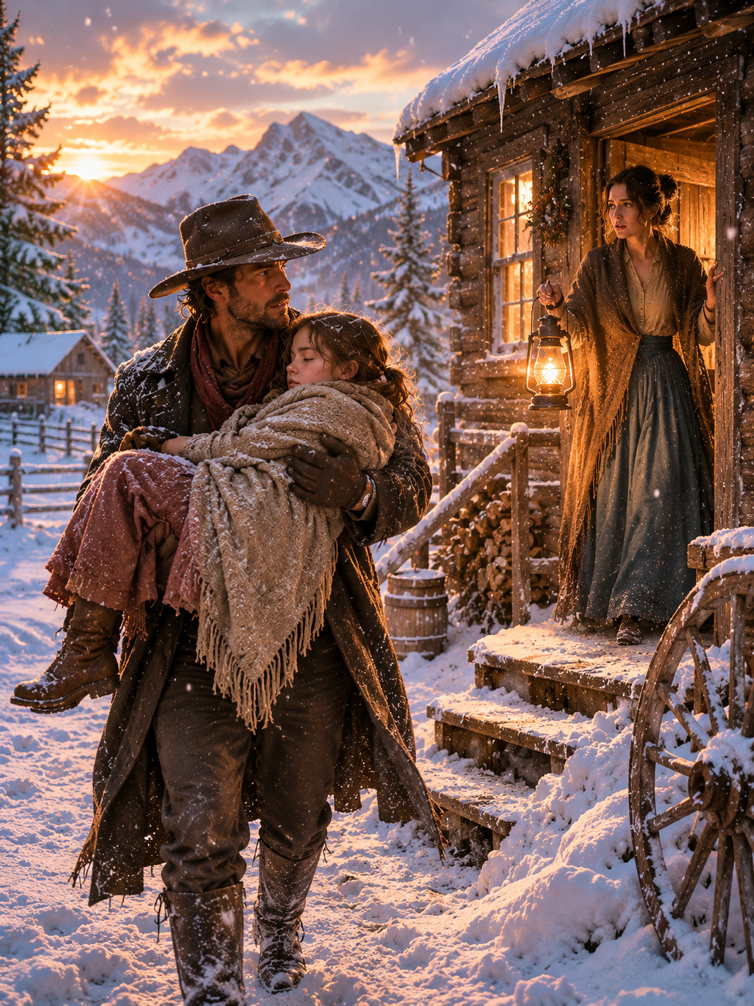 A Father Carried His Dying Daughter Through A Deadly Blizzard — Then A Widowed Frontier Doctor Opened The Door