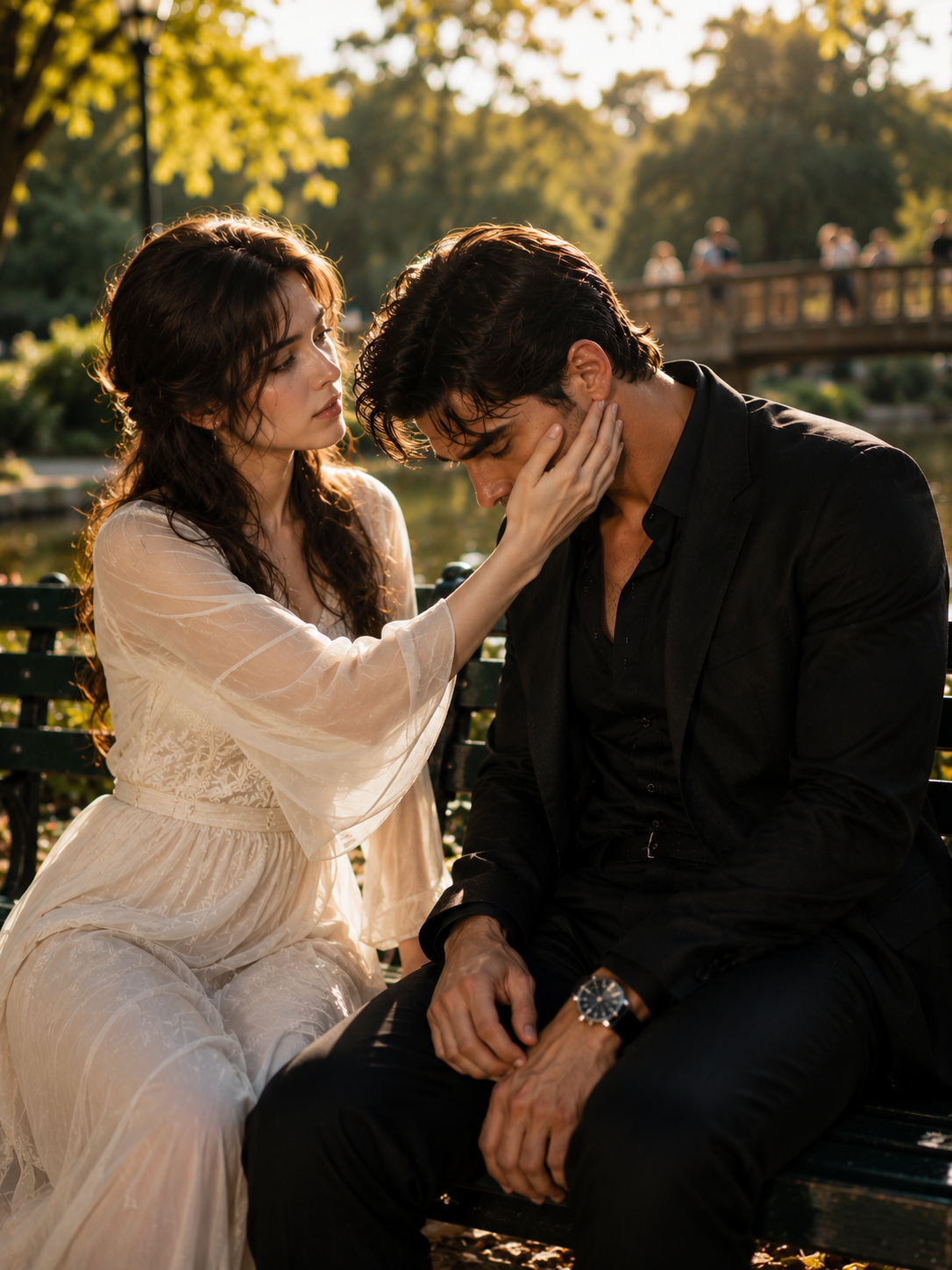 “Don’t Cry… I’m Here Now,” The Blind Girl Whispered — Unaware He Was The Most Feared Mafia Boss