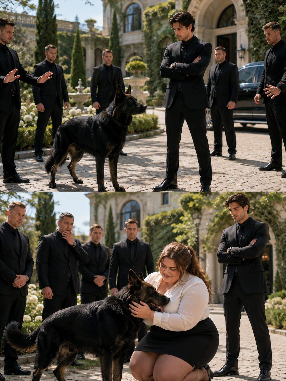 THE MAFIA BOSS’S GUARD DOG BIT EVERY GUARD — BUT MELTED IN THE ARMS OF HIS PLUS-SIZE ASSISTANT