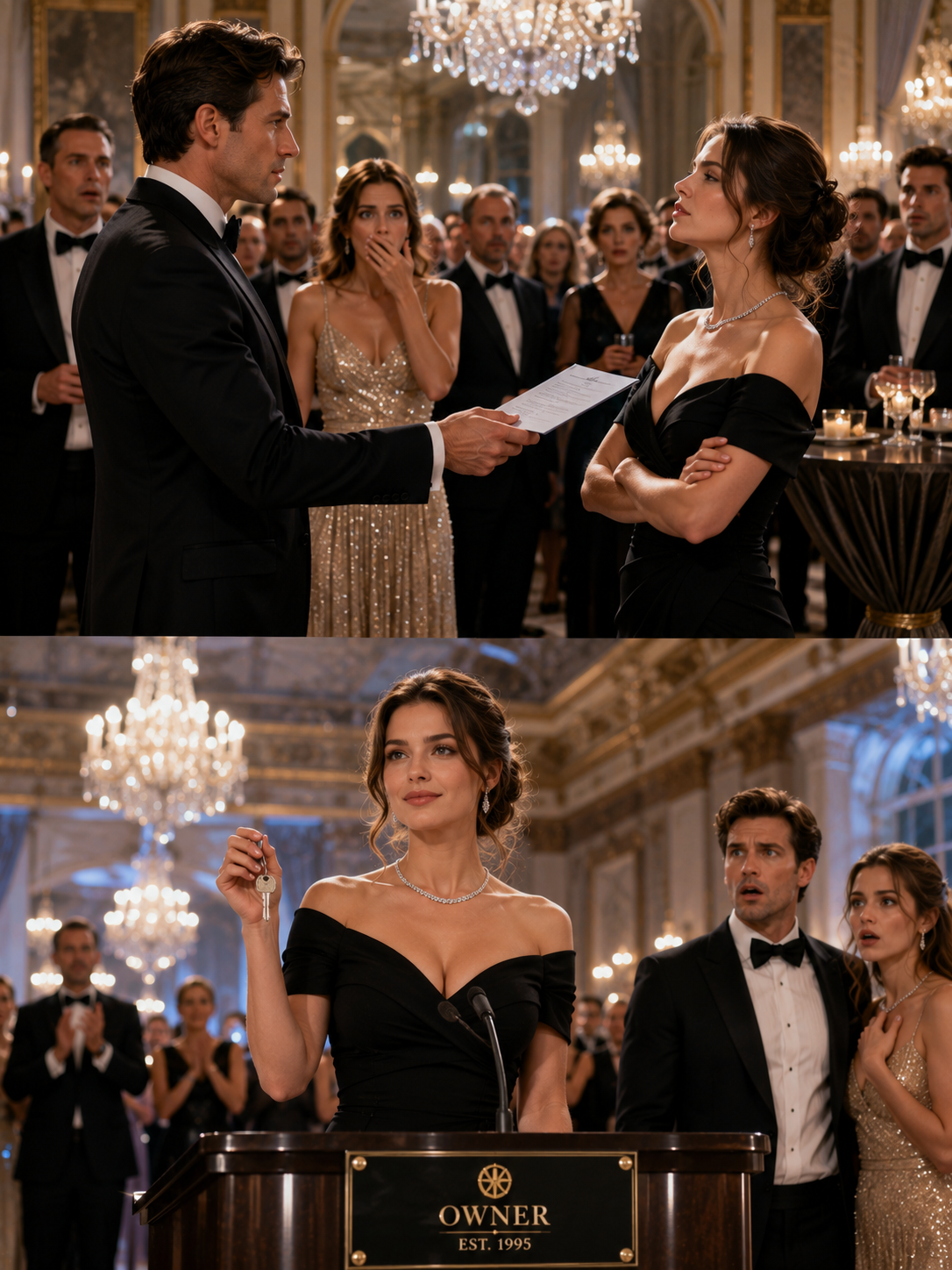 My Husband Served Me Divorce Papers at His Gala—Then Learned I Owned the Ballroom