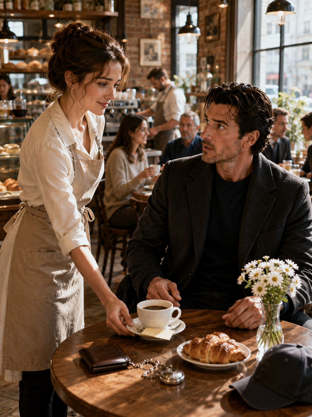 He Came in Secret, Thinking No One Recognized Him—Then the Waitress’s Note Changed Everything