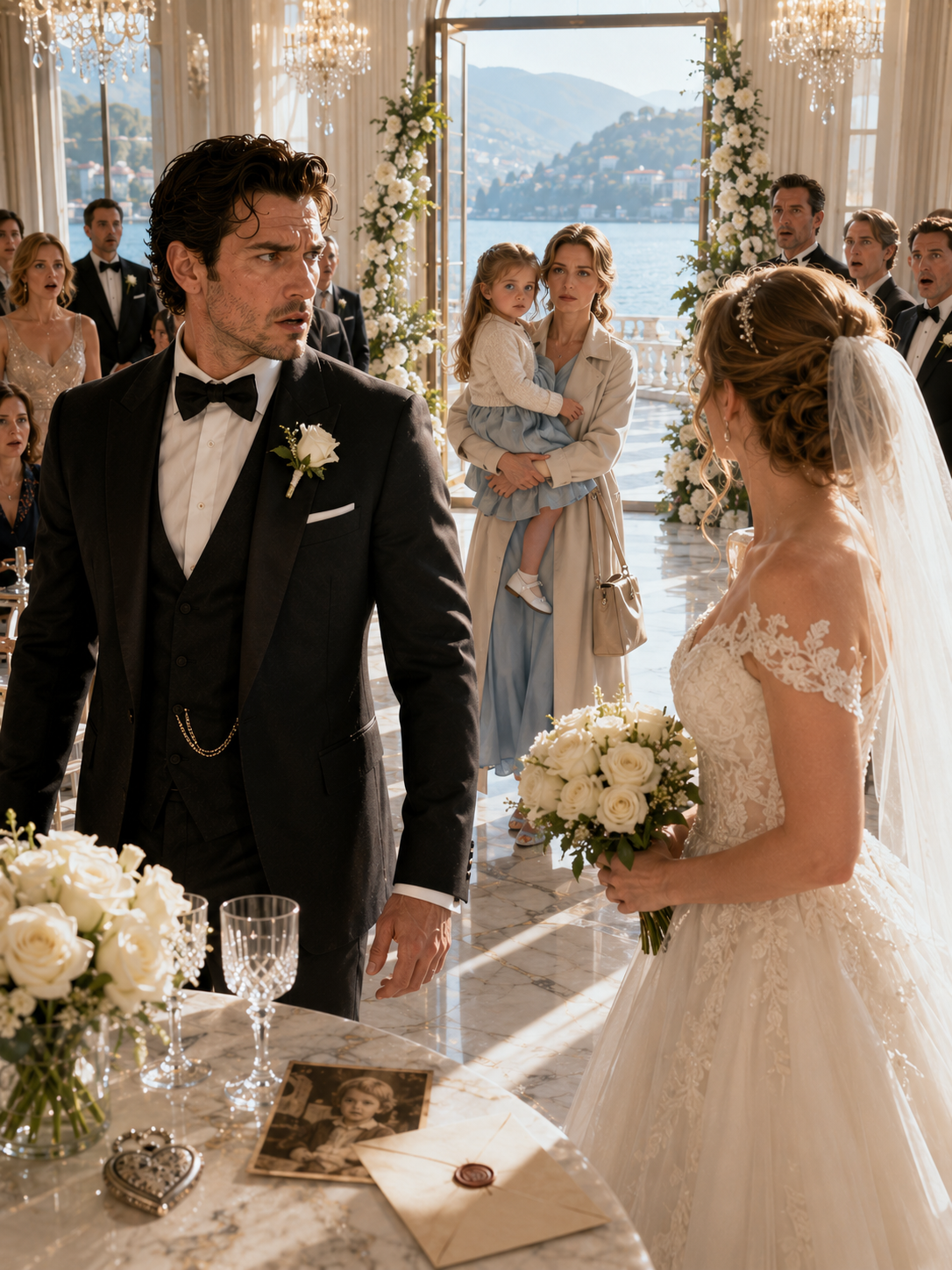 The Mafia Boss Walked Out of His Own Wedding When He Saw His Ex-Wife Carrying the Little Girl With His Eyes