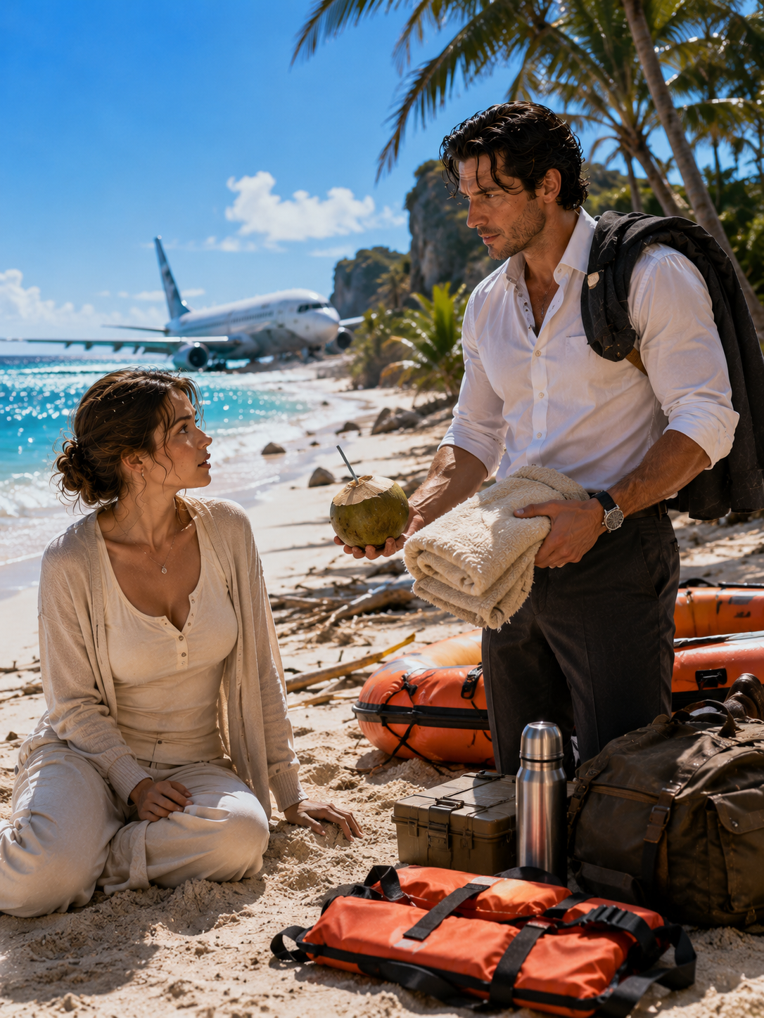 She Hated the Cold Mafia Boss—Until He Saved Her at 30,000 Feet, and a Deserted Island Forced Him to Tell the Truth