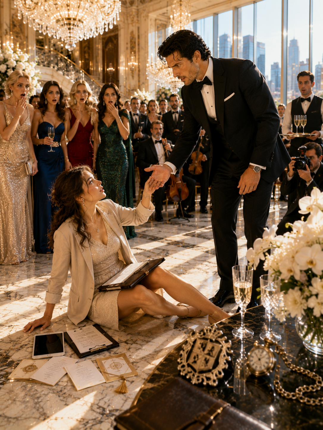 Every Rich Woman Laughed When She Fell—Then the Mafia Boss Pulled the Invisible Planner Onto His Lap