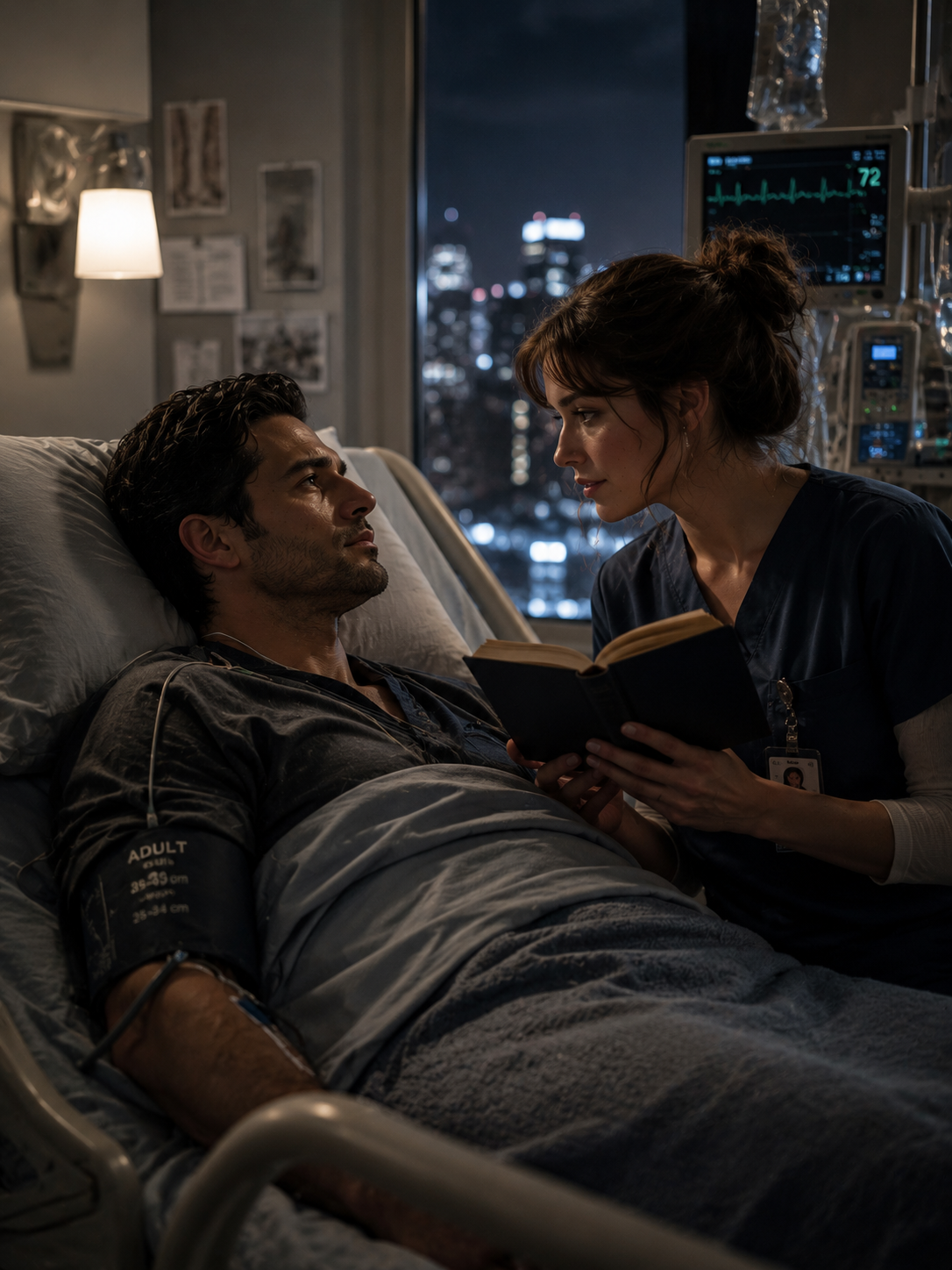 A Nurse Read Stories to a Comatose Mafia Boss Every Night — Then He Suddenly Opened His Eyes, Whispered “Keep Reading,” and Changed Her Life Forever.