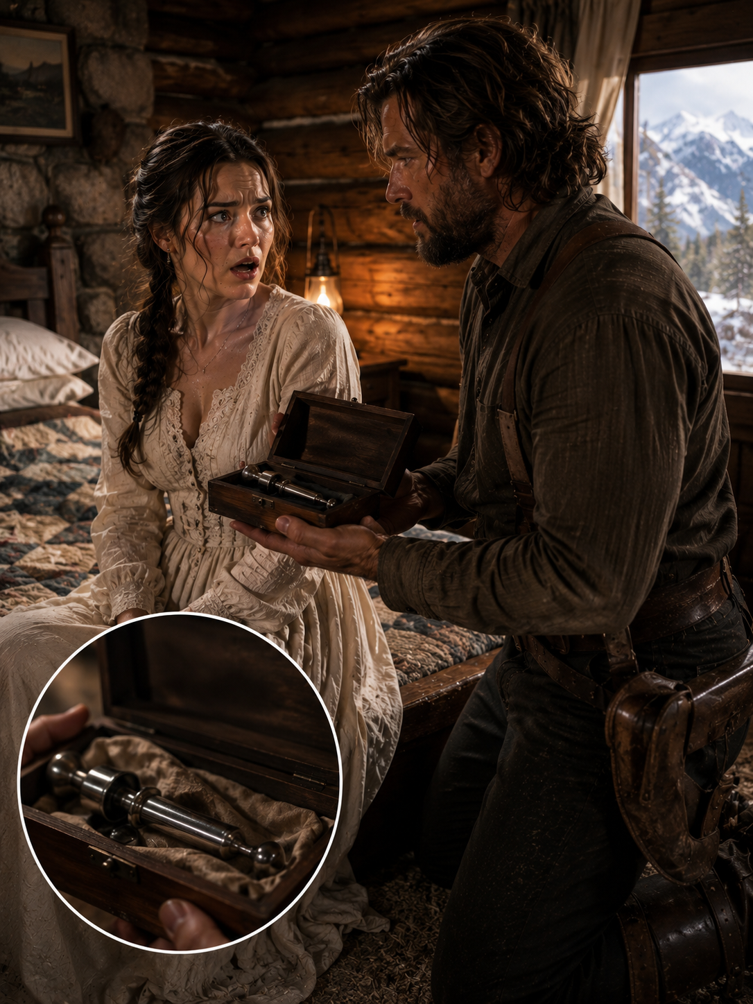 “Wait…You’re Putting THAT Inside Me?” The Mail-Order Bride Froze as the Mountain Man Revealed His Plan