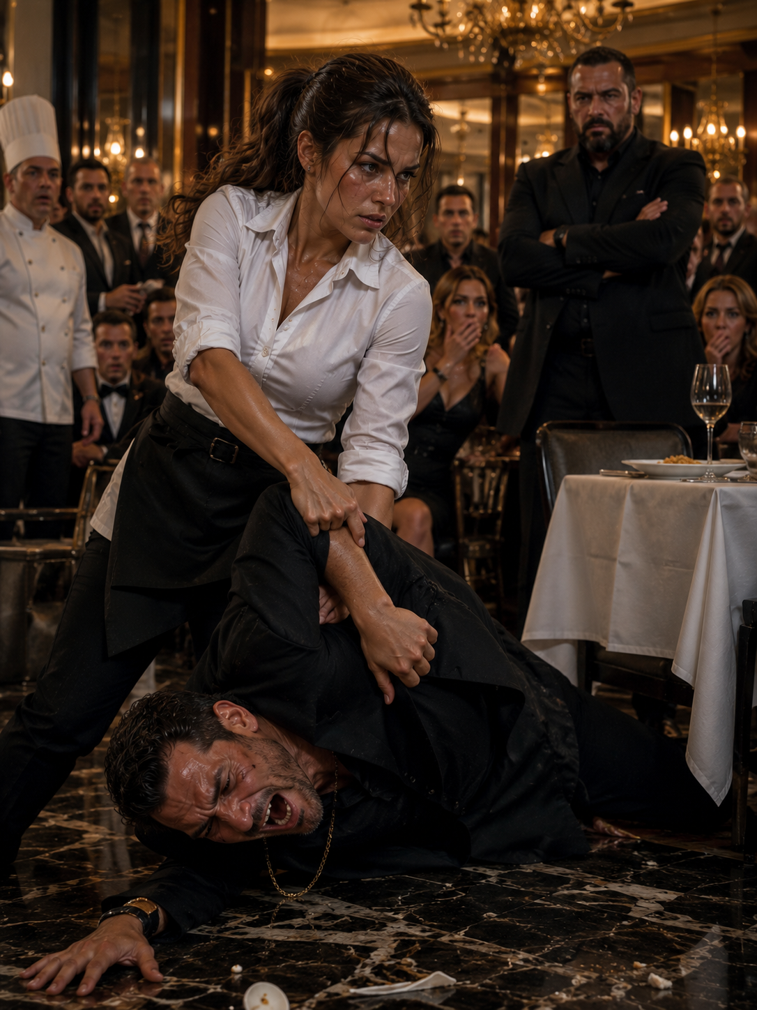 The Mafia Boss Dared the Waitress—Then She Took Him Down in Front of Everyone