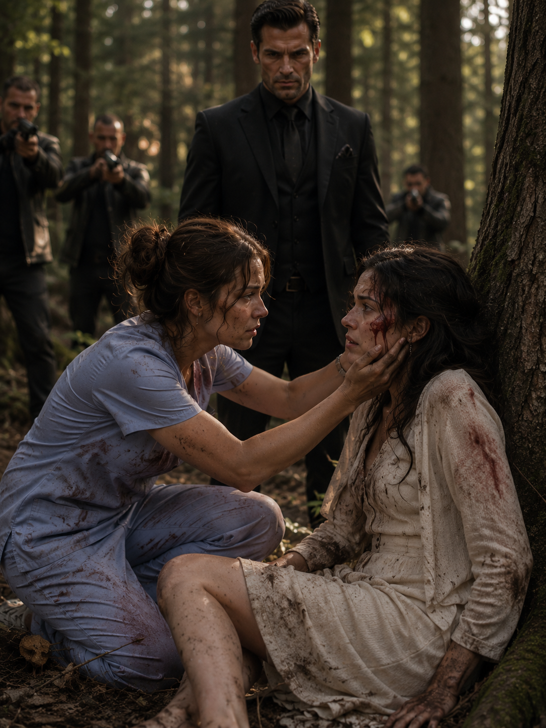 THE MAFIA BOSS’S SISTER IS HUNTED IN THE WOODS — THEN THE POOR NURSE SAVES HER RIGHT IN FRONT OF HIM