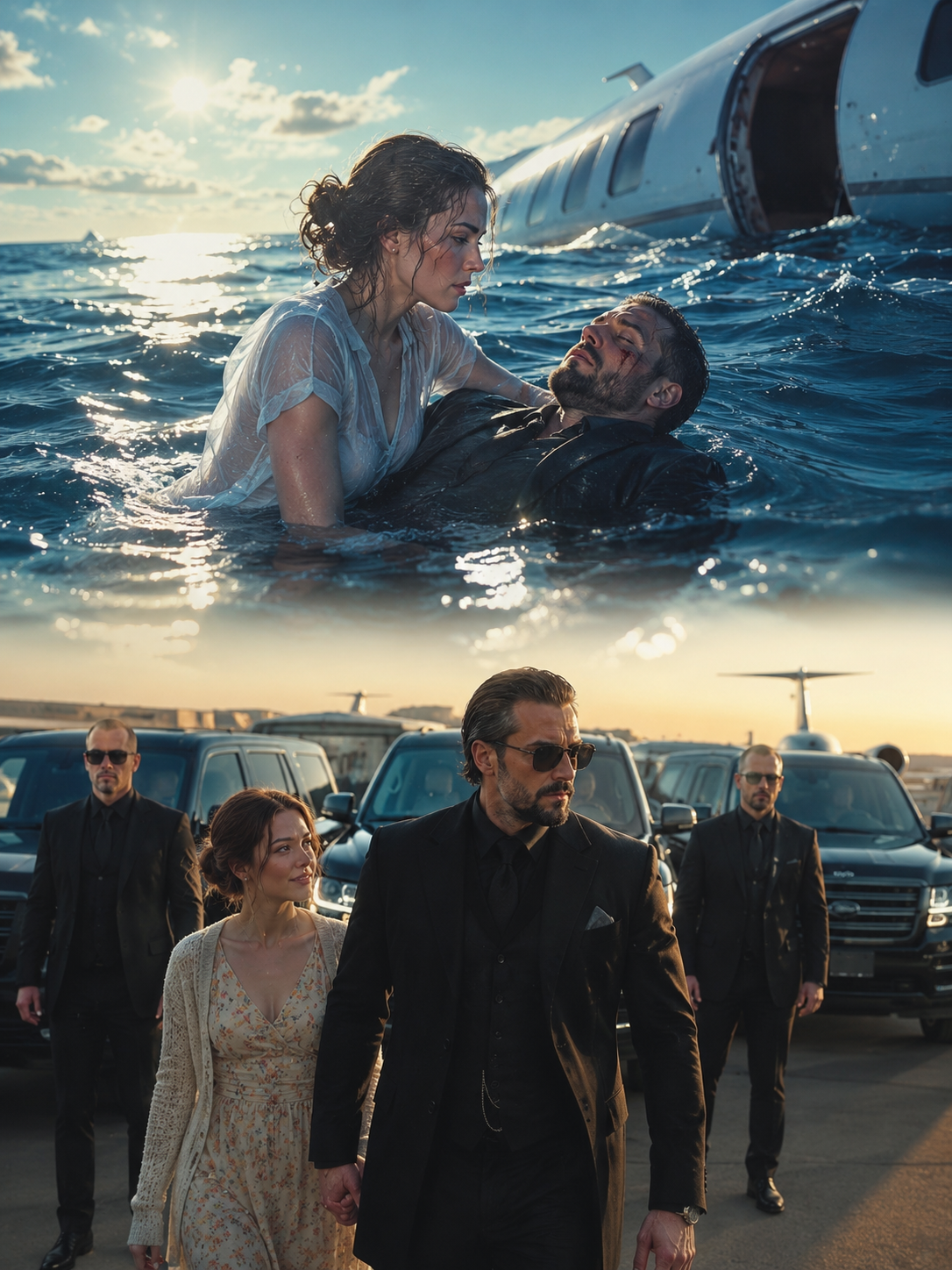 She Pulled a Dying Stranger from a Sinking Jet—At Dawn, Five Black SUVs Revealed He Was the Mafia King Everyone Thought Was Dead