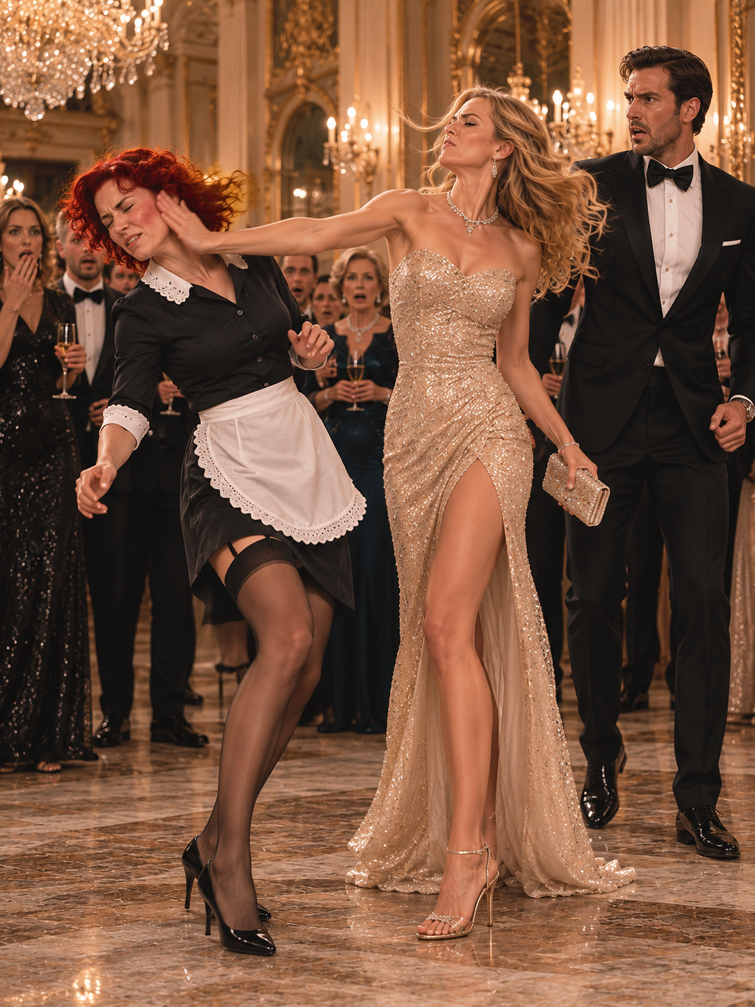 The Billionaire’s Fiancée Slapped the Wrong Housekeeper at Their Engagement Gala—Then He Recognized Her, and 300 Guests Watched the Truth Destroy His Engagement
