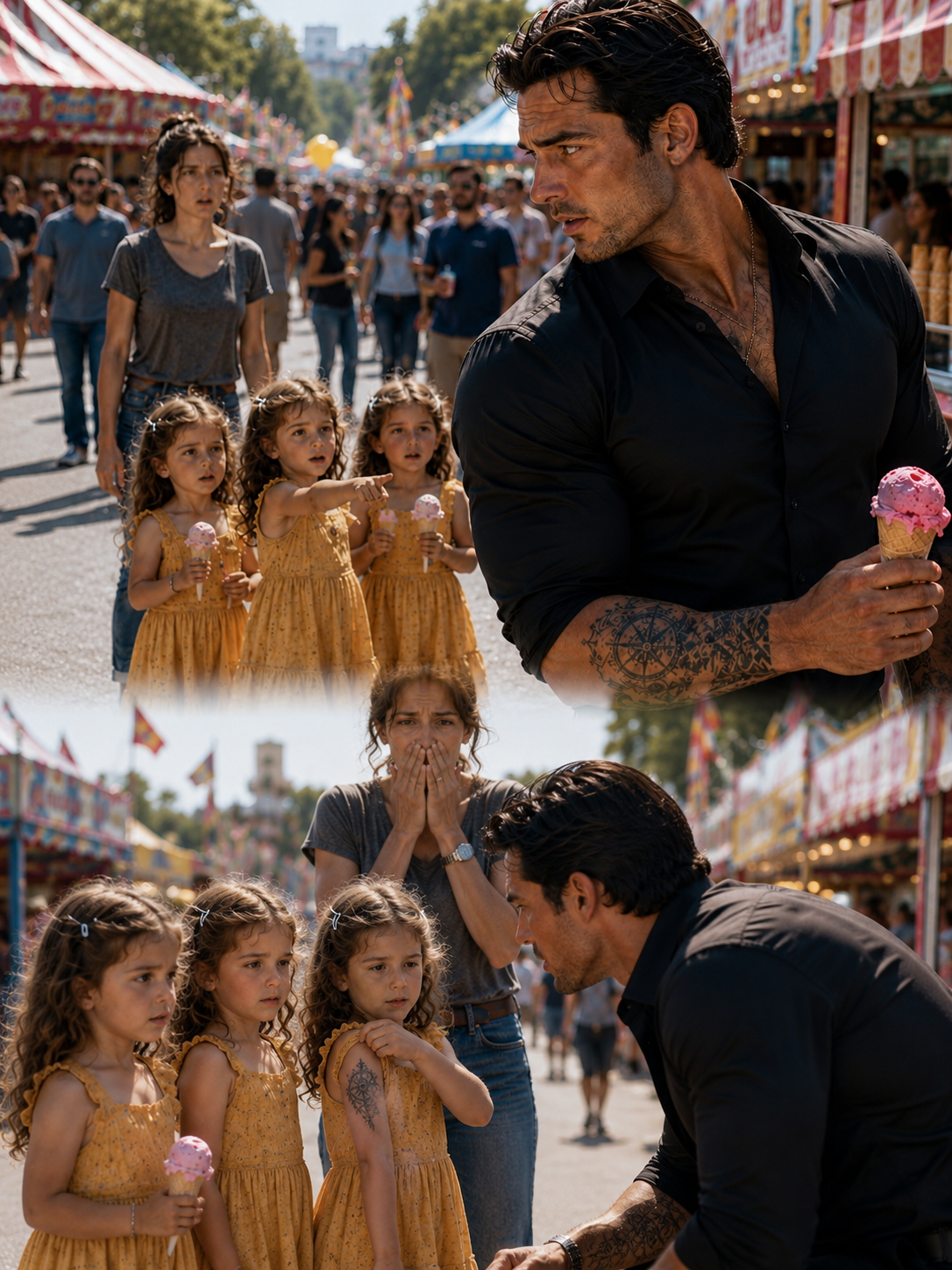 The Billionaire Mafia Thought the Woman He Loved Was Dead — Until Her Triplets Found Him at a Street Festival and Said , “Our Mother Has Your Tattoo”