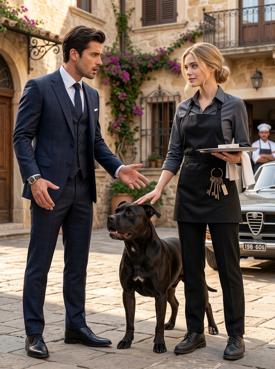 The Waitress Calmed the Mafia Boss’s Pit Bull—Then the Dog Chose Her, Protected Her Like Family, and Revealed Why She Was the Real Danger