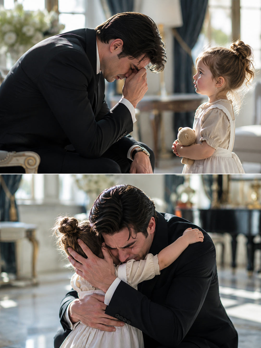 “You Look So Sad… Can I Hug You?” the Maid’s Toddler Asked — and the Mafia Boss Burst Into Tears!