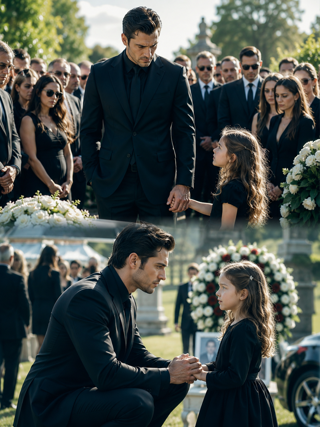 No One Dared Look at the Mafia Boss Until a Little Girl Took His Hand at His Father’s Funeral