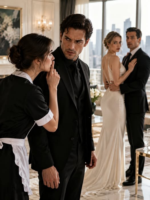 The Mafia Boss Came Home Early and Found His Maid Whispering “Stay Silent”—Then She Exposed the Fiancée Who Betrayed Him