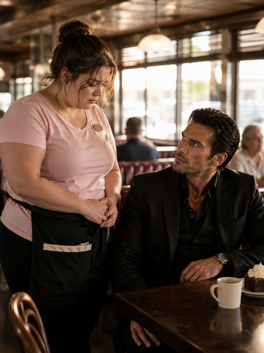 A Chubby Waitress Whispered That It Hurt When She Sat Down, and the Mafia Boss Was the Only Man Who Asked Why