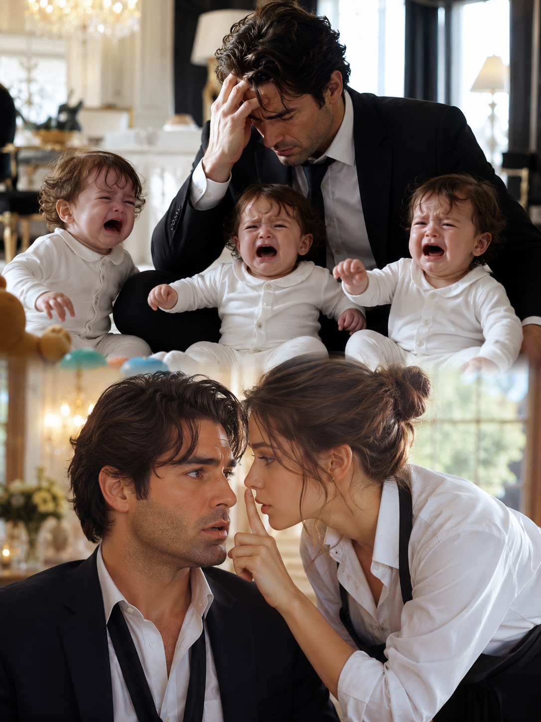 The Mafia Boss’s Triplets Wouldn’t Stop Crying—Until a Fired Waitress Whispered One Word That Brought Him to His Knees