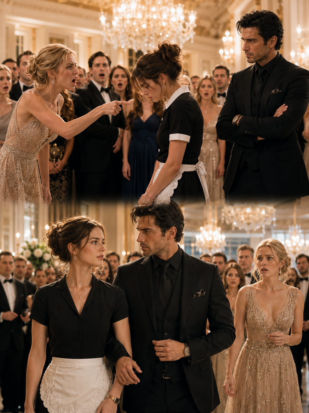 The Billionaire’s Fiancée Humiliated the Maid Before 300 Elite Guests—Then She Learned She Had Just Declared War on the Only Woman No One Could Touch