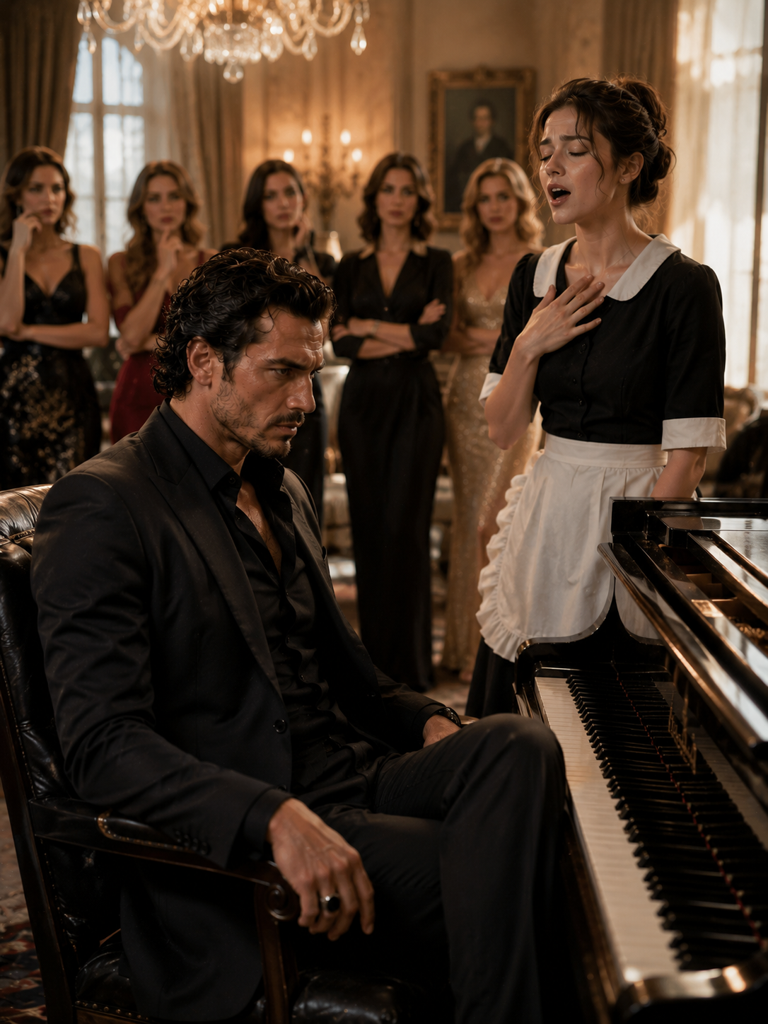 The Cold Mafia Boss Rejected Every Beautiful Woman—Until His Maid Sang the One Song He Could Never Forget