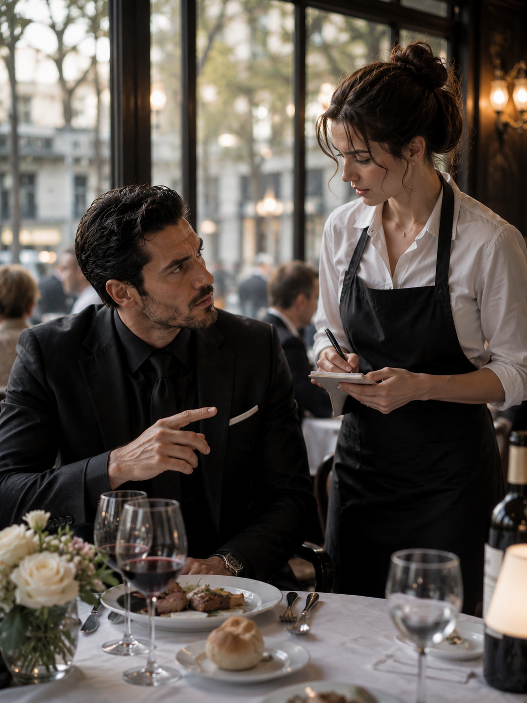 The Mafia Boss Ordered in French… And the New Waitress Revealed a Secret He Never Expected
