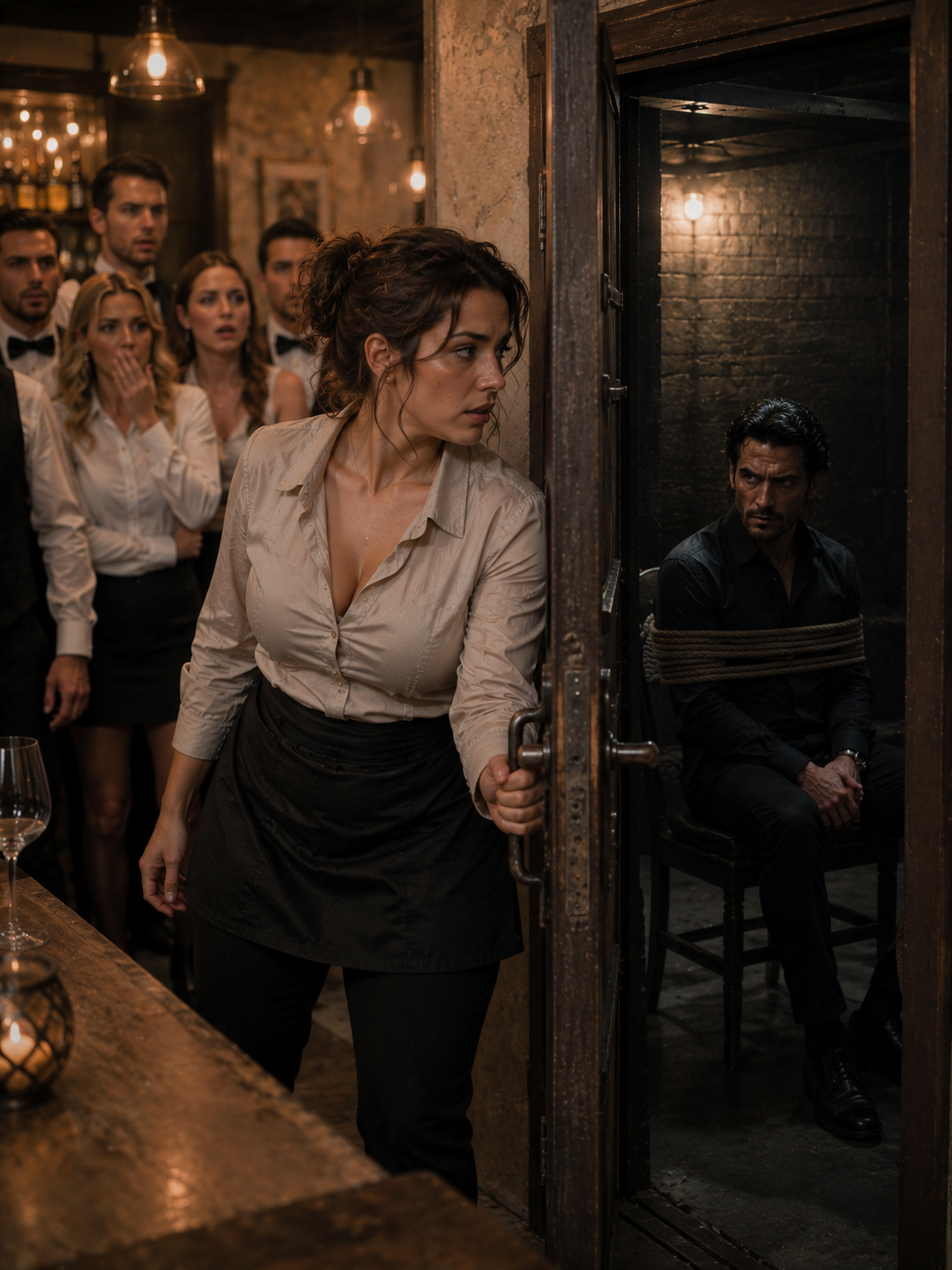 Everyone Believed the Mafia Boss Was Dead—Until the Curvy Waitress Opened a Locked Basement Door