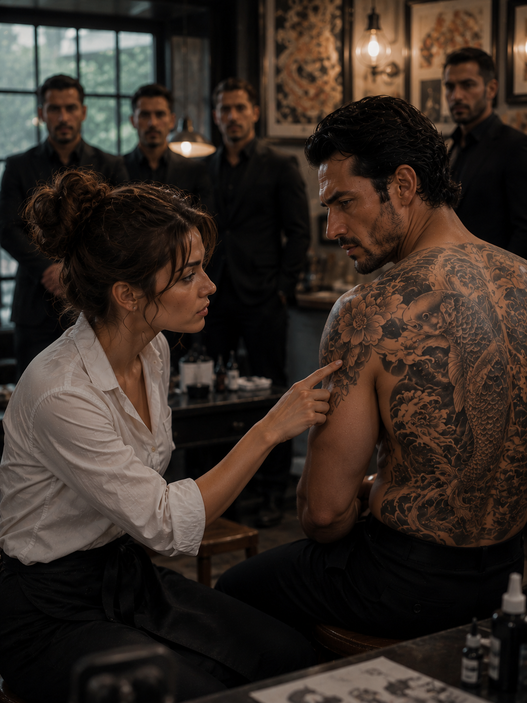 The Waitress Spotted a Mistake in the Mafia Boss’s Japanese Tattoo—And the Truth Left Him Shaken