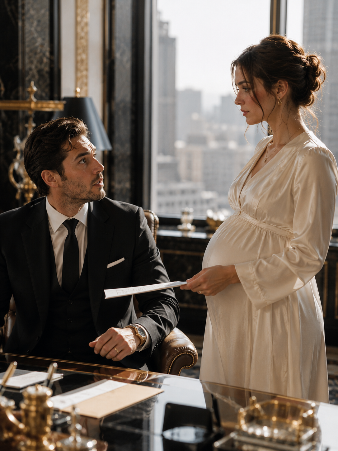 She Returned to Divorce the Mafia Boss—Then He Saw Her Seven-Month Baby Bump and Went Silent