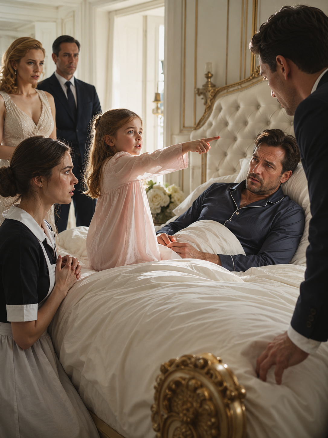 The Maid Was Called a Gold Digger—Until Her Little Girl Climbed Into the Billionaire’s Bed and Exposed the Real Villain