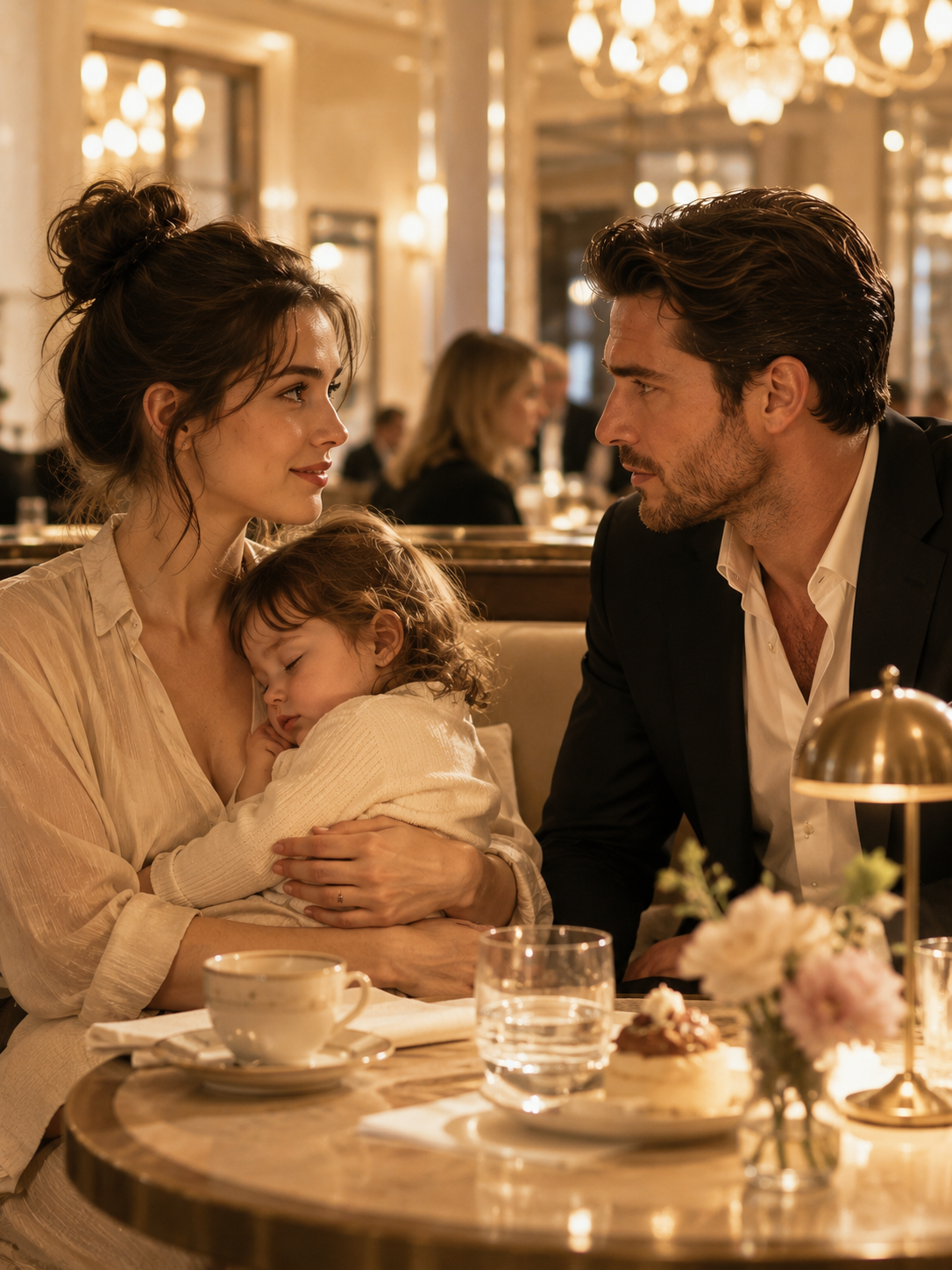 She Brought a Sleeping Child to a Blind Date—The Man Who Never Stayed Suddenly Wanted a Family