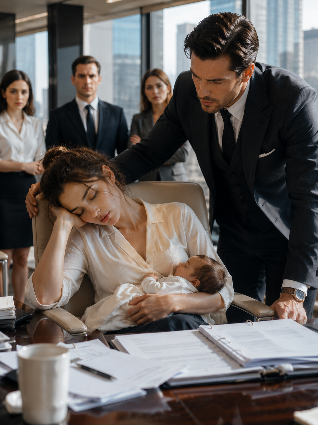 Everyone Thought the Boss Would Fire Her… Until He Saw Why She Had Fallen Asleep