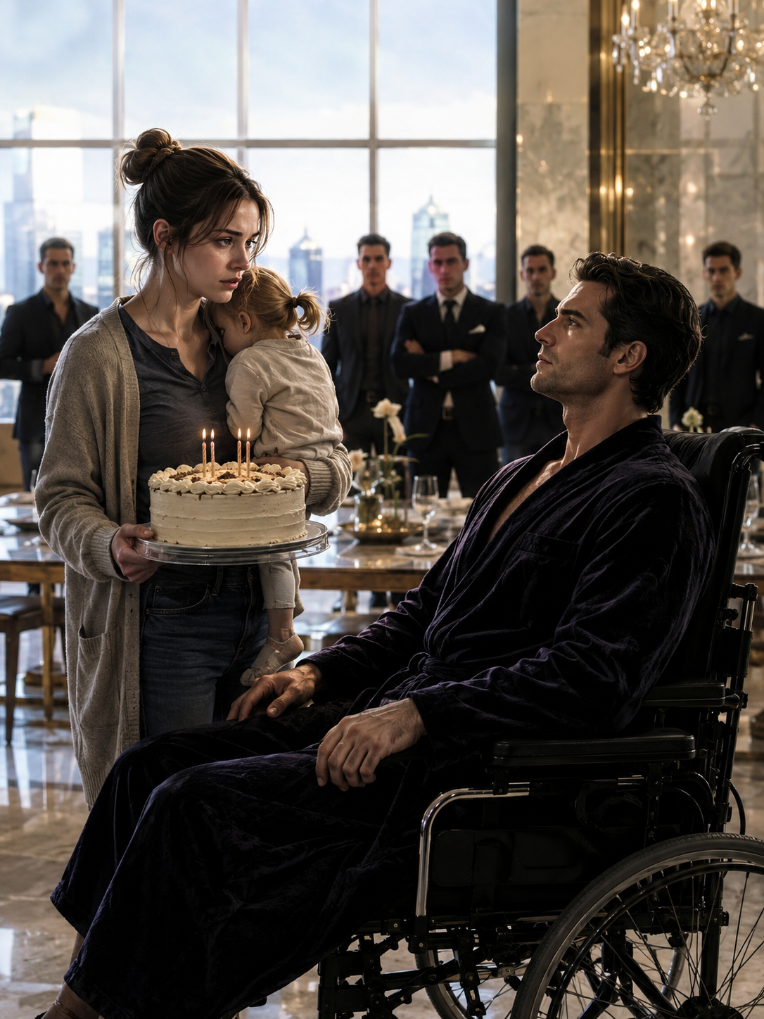 No One Came to the Paralyzed Mafia Boss’s Birthday—Except a Tired Single Mom Carrying a $45 Cake Who Exposed the Betrayal of His Entire Empire