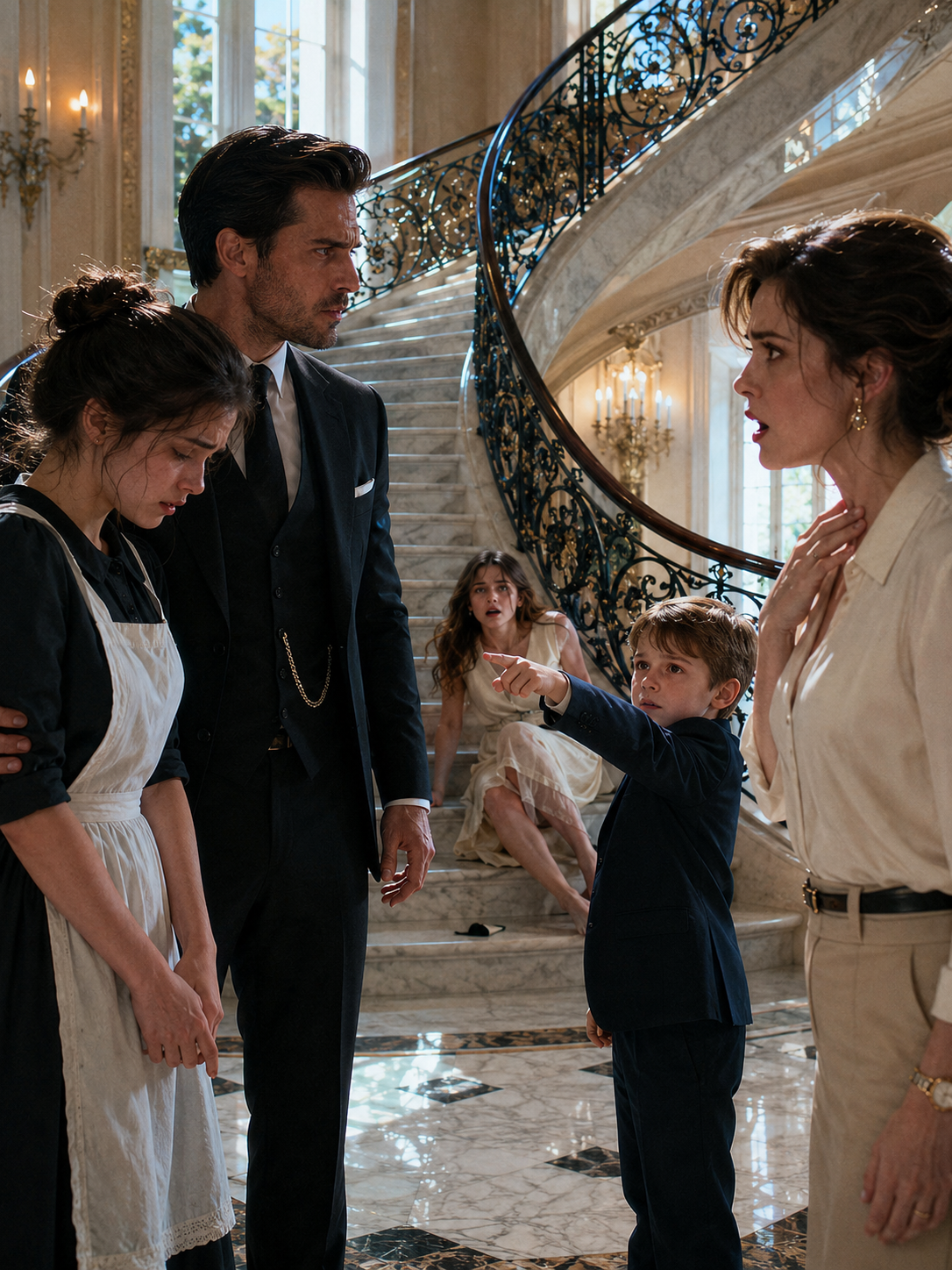 They Blamed the Poor Maid for the Mafia Boss’s Sister’s Fall — Until His Toddler Named the Real Monster