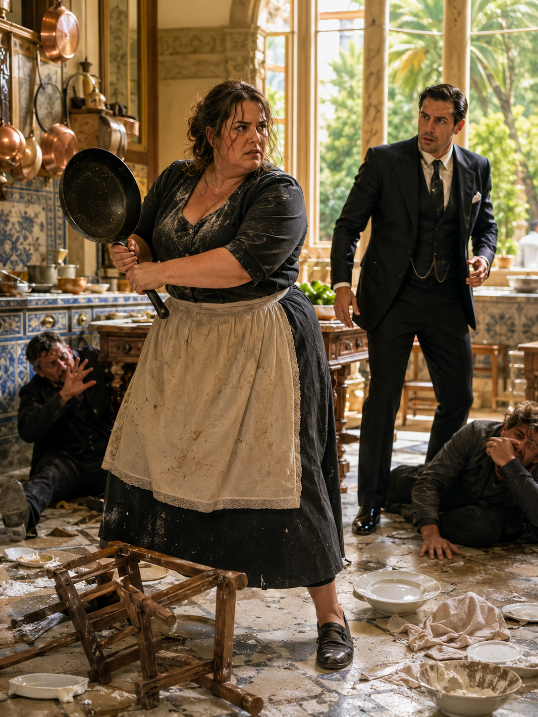 Everyone called her the fat kitchen ghost until the mafia boss watched her destroy the men who came to bury them both