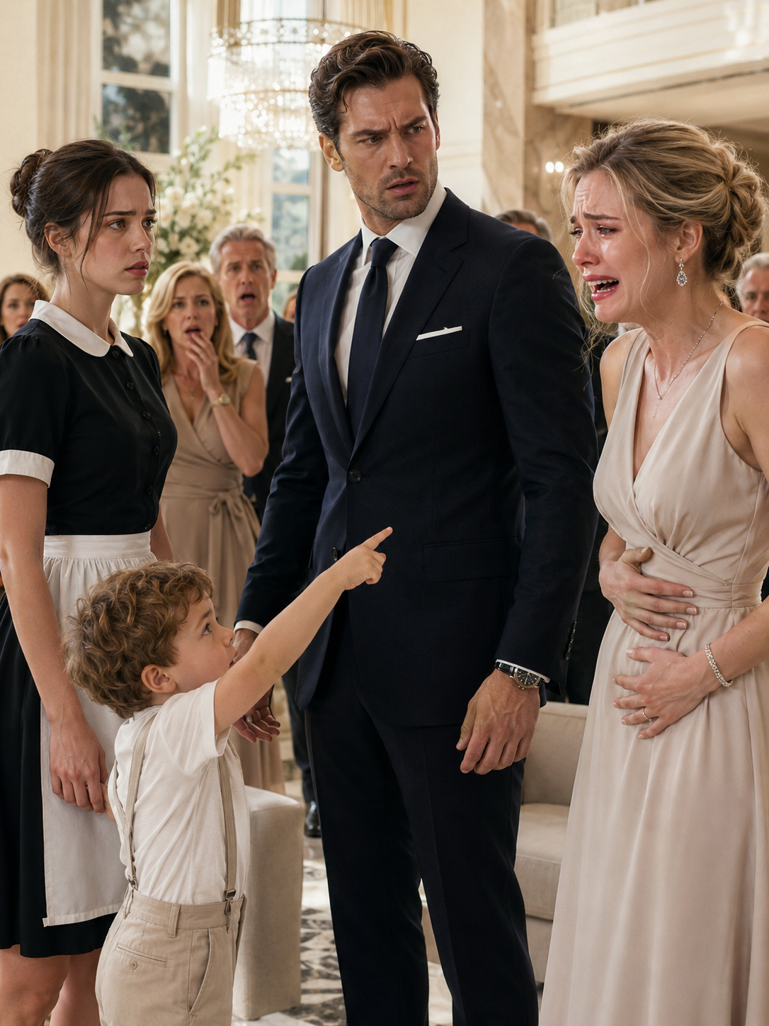 the billionaire’s fiancée cried “i’m having your baby”—then the maid’s toddler asked the one question that destroyed everything