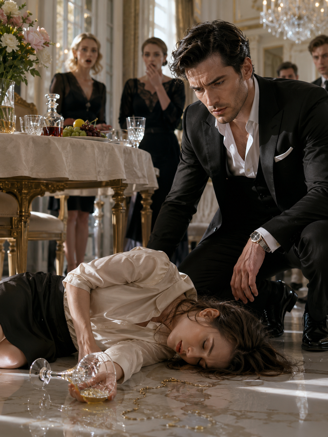 The mafia boss hated his secretary for ruining his toast until he found her dying with the poisoned glass in her hand