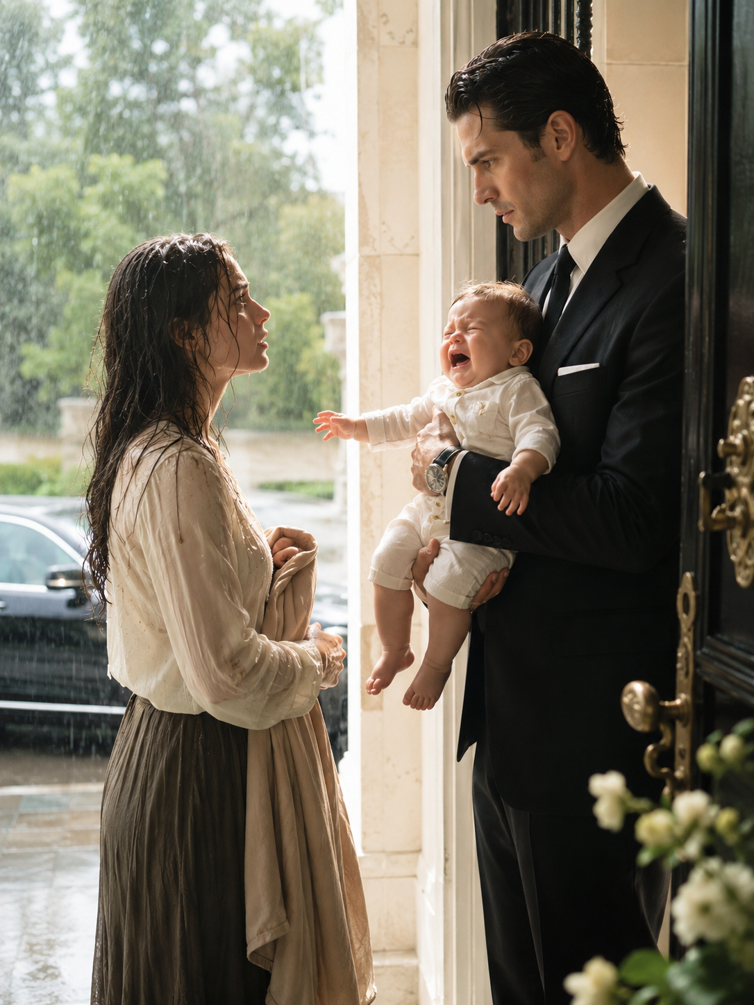The Grieving Maid Knocked on the Mafia Boss’s Door in the Rain—Then His Crying Baby Called Her Mama and Changed His Empire Forever