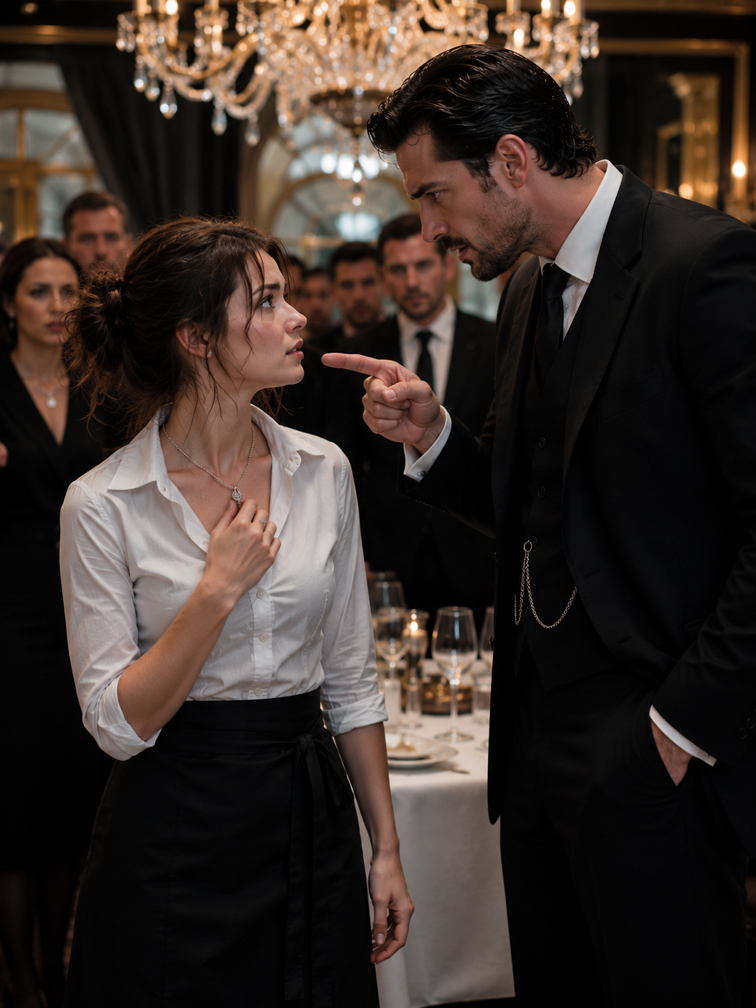The Mafia Boss Accused the Waitress of Wearing His Late Wife’s Necklace—Then Her Answer Froze the Room