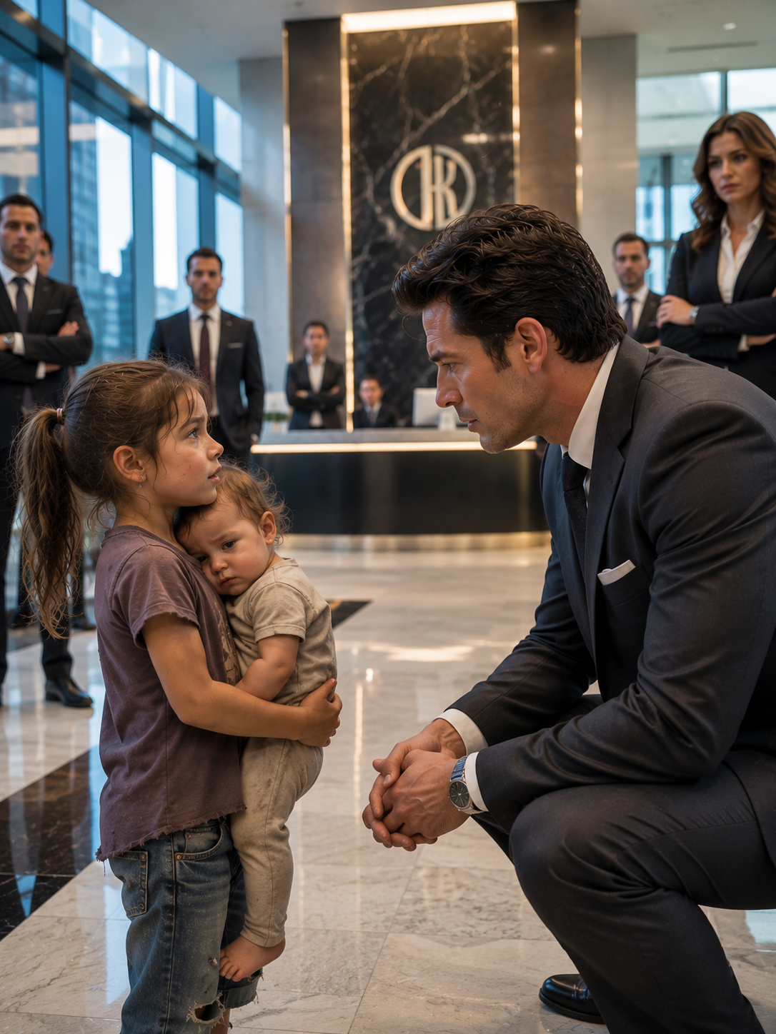 A Seven-Year-Old Asked the CEO for a Job to Feed Her Baby Sister—His Answer Silenced the Entire Lobby