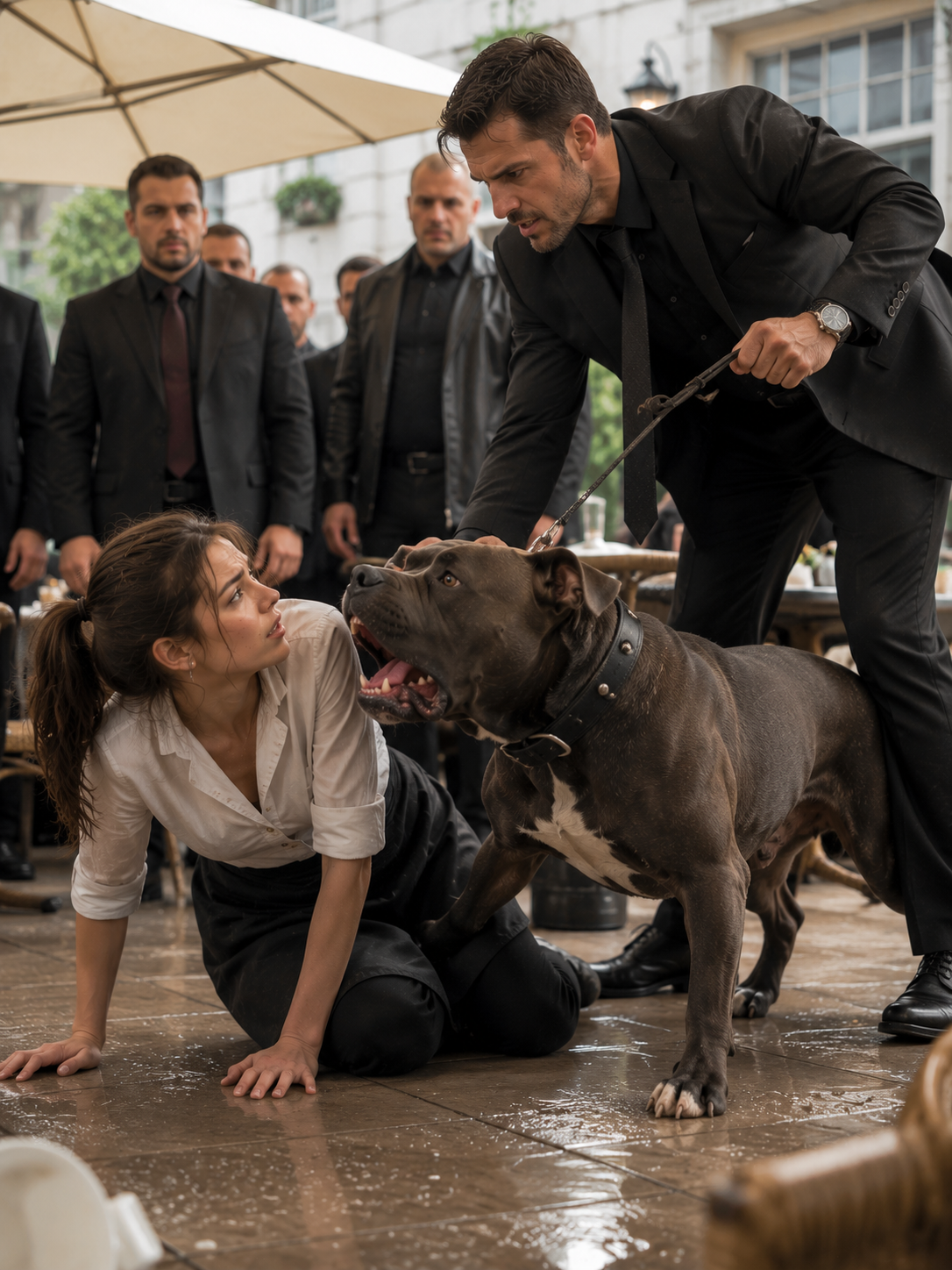 Mafia Boss Smirked as the Pit Bull Charged the Waitress—The Dog’s Choice Left the Whole Restaurant Frozen