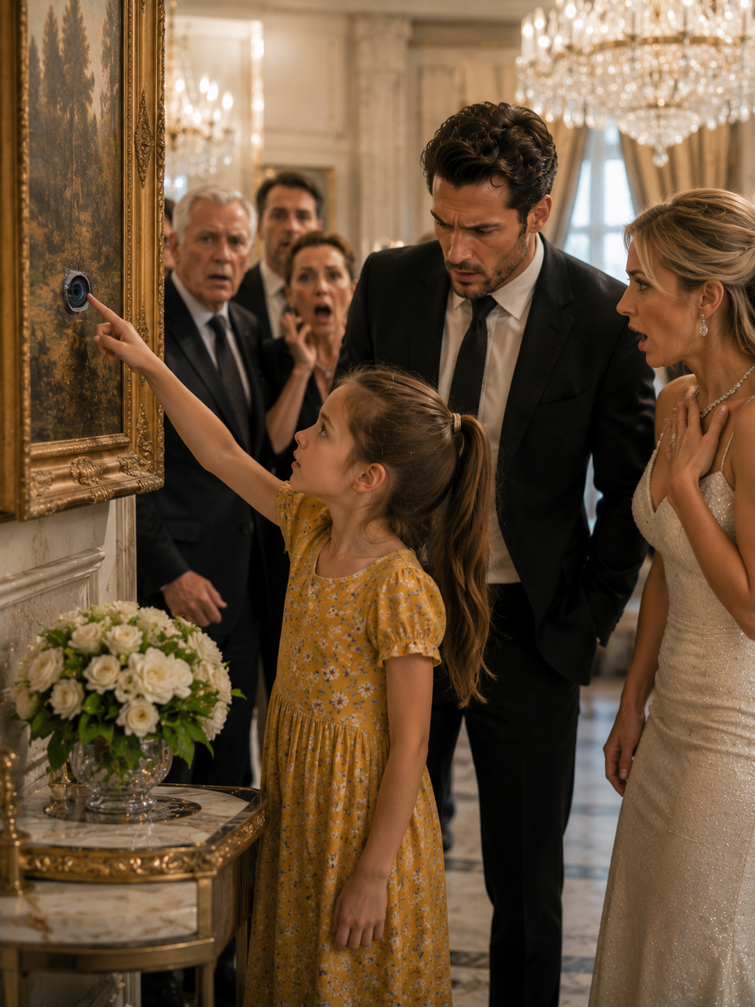 The Cleaning Lady’s 7-Year-Old Daughter Found a Hidden Camera in the Millionaire’s Painting—Then Exposed the Woman He Was About to Marry