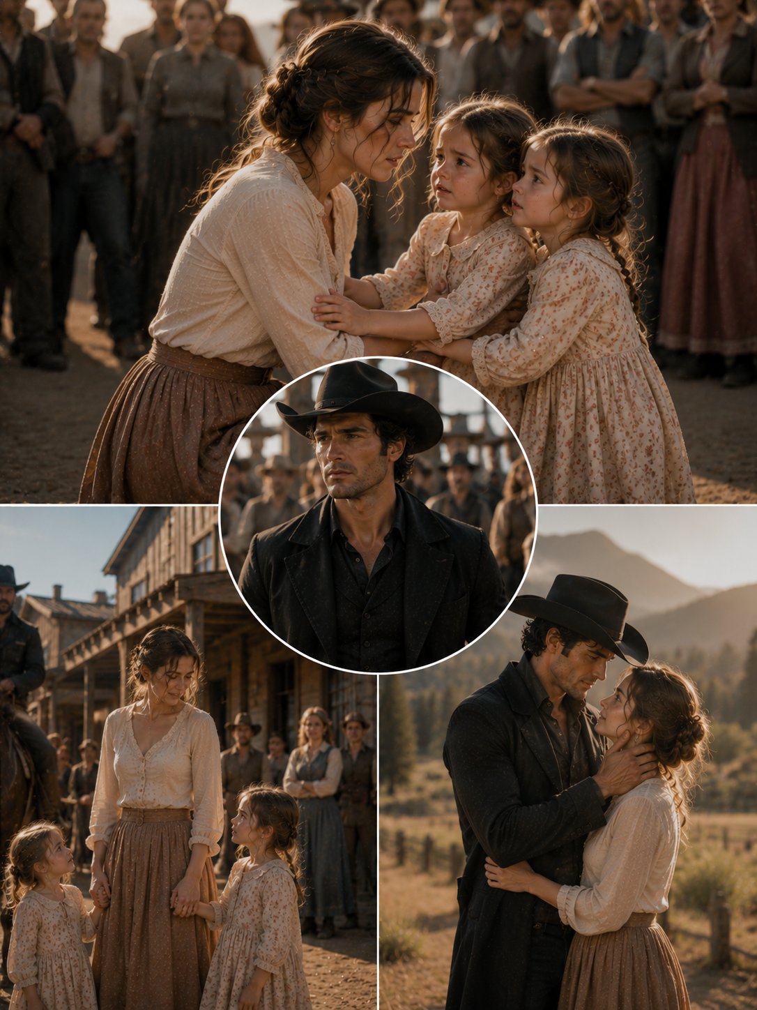 “If You Leave, Who Will Hold Us?” the Little Twin Girls Asked the Woman the Town Was Throwing Out — Their Father Heard It From the Back of the Crowd