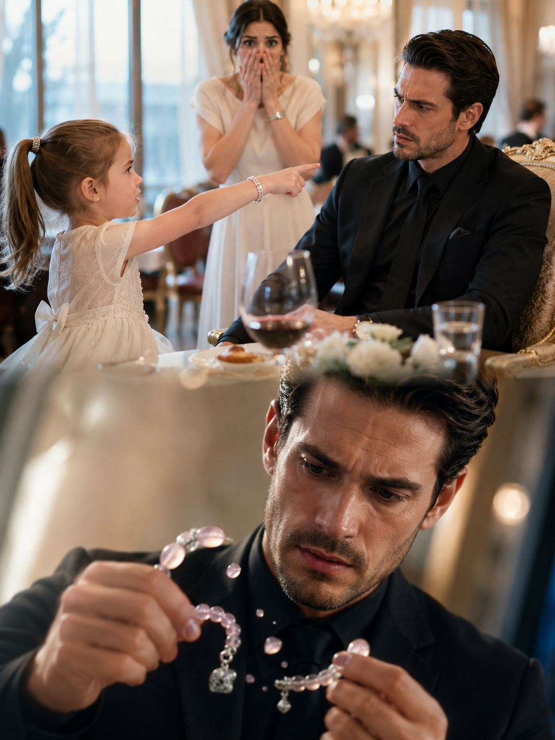 “Did Your Mother Never Teach You Manners?” — The Little Girl Mocked the Mafia Boss… Then Her Bracelet Shattered a 9-Year Lie